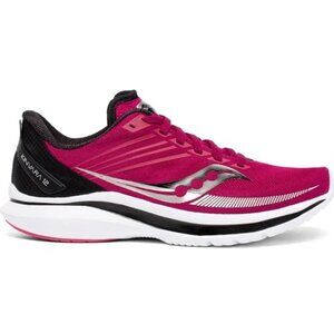 SAUCONY Kinvara 12 Women's 10W Wide Running Shoes Cherry/Silver/Black S10619-55